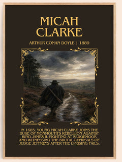 Micah Clarke Minimalist Book Poster by Arthur Conan Doyle – image 1