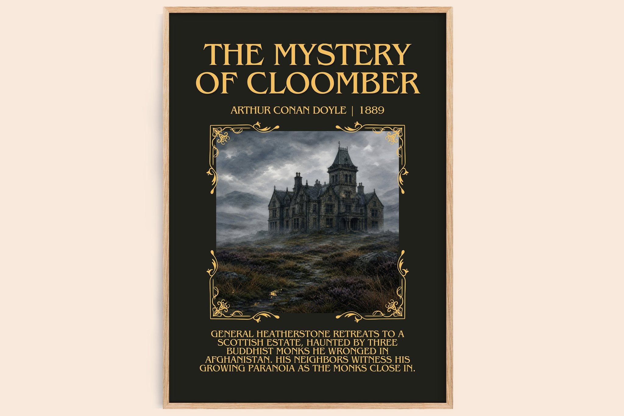 The Mystery Of Cloomber Minimalist Book Poster by Arthur Conan Doyle