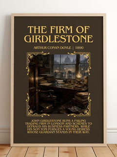 The Firm Of Girdlestone Minimalist Book Poster by Arthur Conan Doyle – image 2