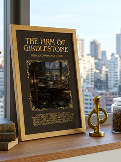 The Firm Of Girdlestone Minimalist Book Poster by Arthur Conan Doyle – image 3