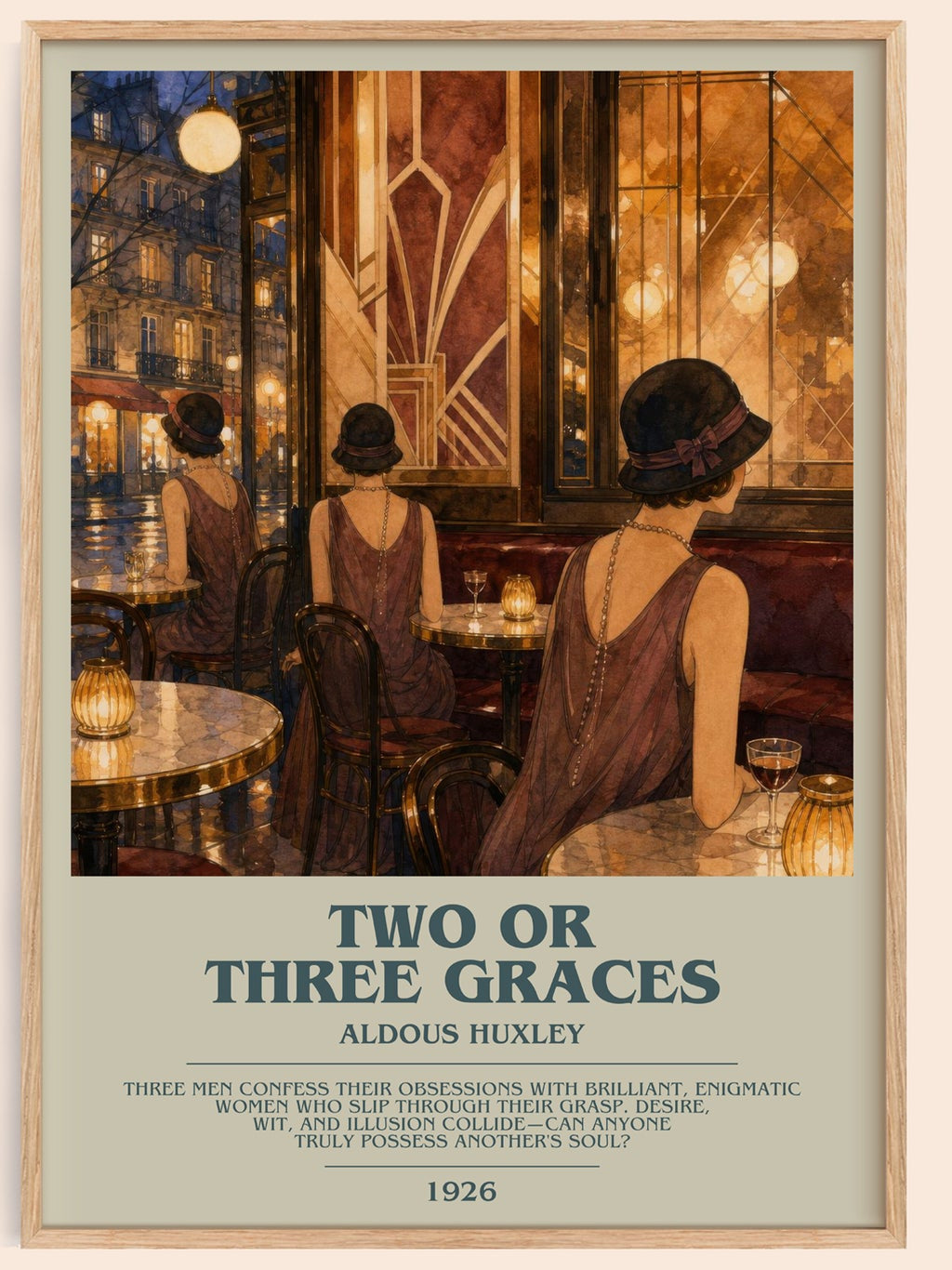 Two Or Three Graces Bookish Wall Art by Aldous Huxley