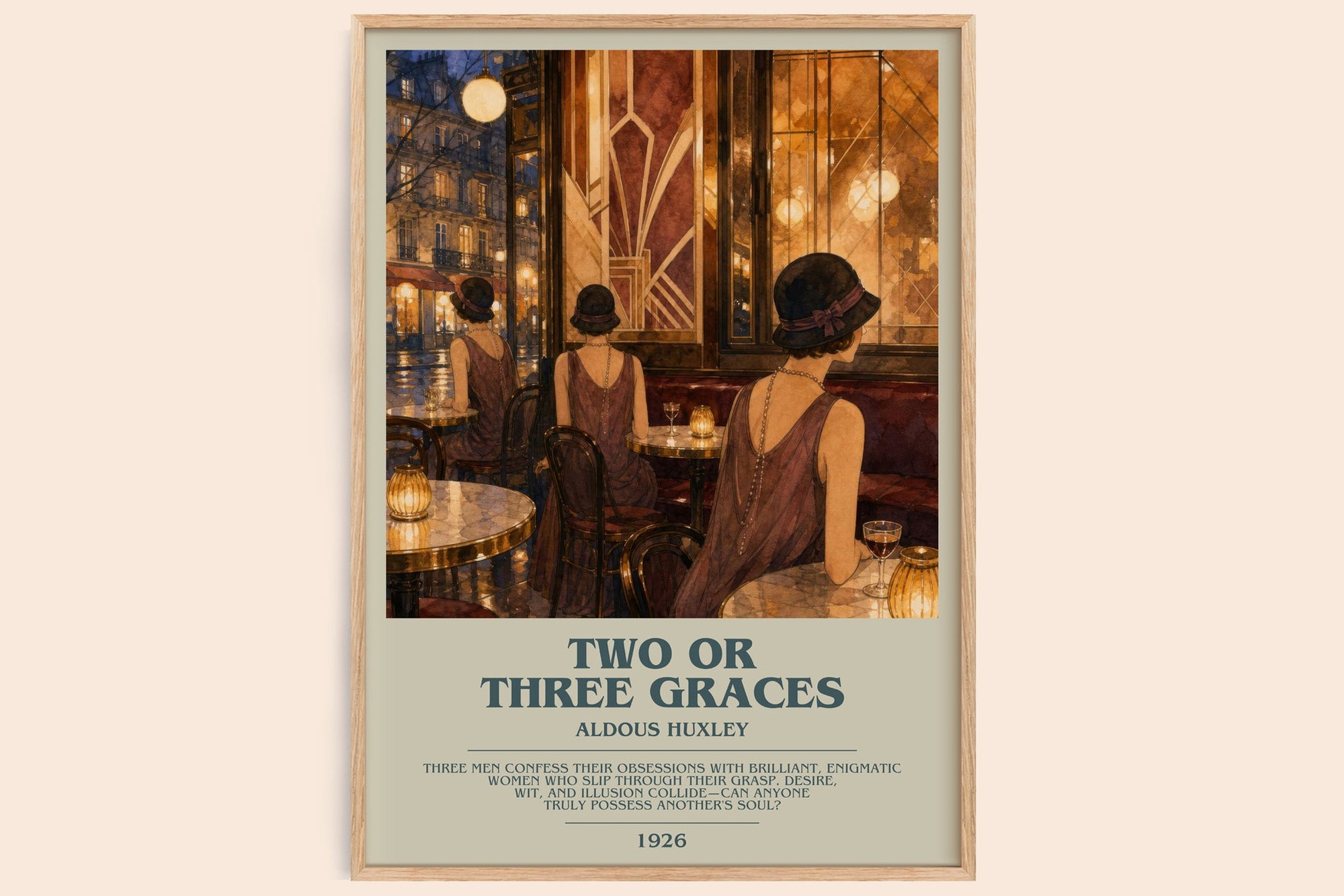 Two Or Three Graces Bookish Wall Art by Aldous Huxley