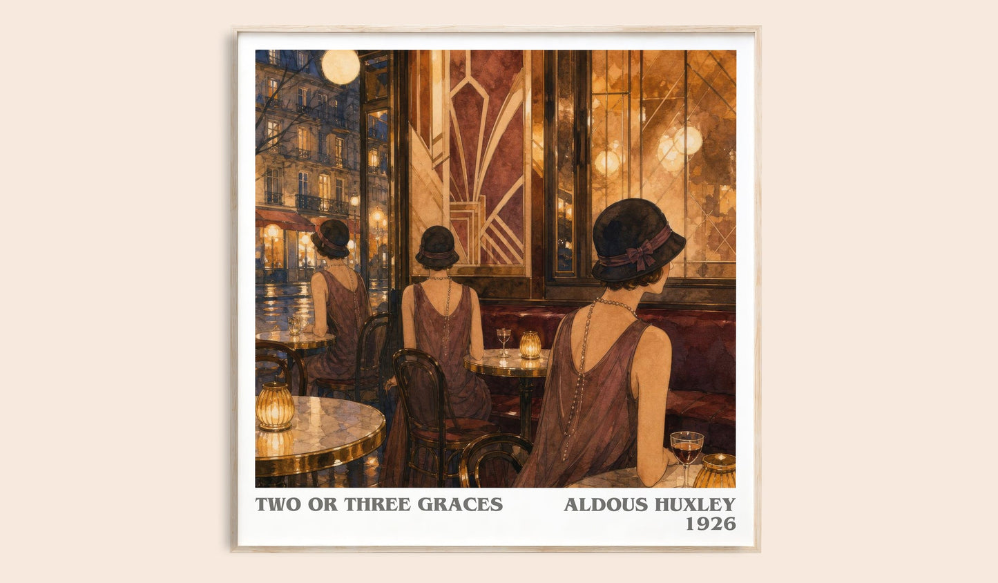 Two Or Three Graces Literary Art Print by Aldous Huxley