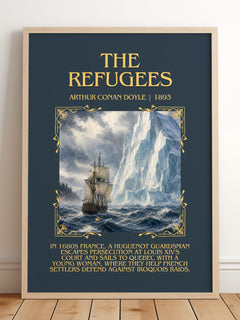 The Refugees Minimalist Book Poster by Arthur Conan Doyle – image 2