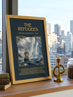 The Refugees Minimalist Book Poster by Arthur Conan Doyle – image 3