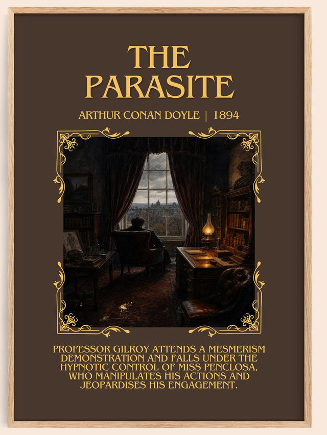The Parasite Minimalist Book Poster by Arthur Conan Doyle