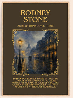 Rodney Stone Minimalist Book Poster by Arthur Conan Doyle – image 1