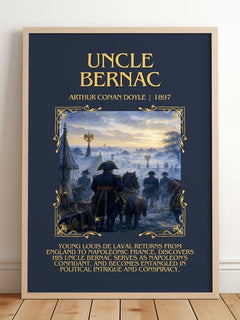 Uncle Bernac Minimalist Book Poster by Arthur Conan Doyle – image 2