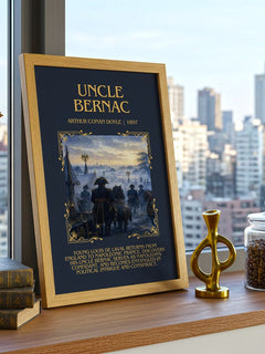 Uncle Bernac Minimalist Book Poster by Arthur Conan Doyle – image 3
