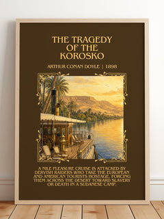 Tragedy Of The Korosko Minimalist Book Poster by Arthur Conan Doyle – image 2