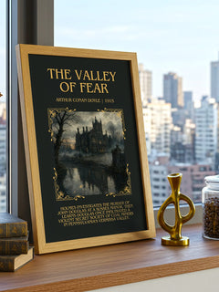 The Valley Of Fear minimalist poster paper finish options – matte satin gloss