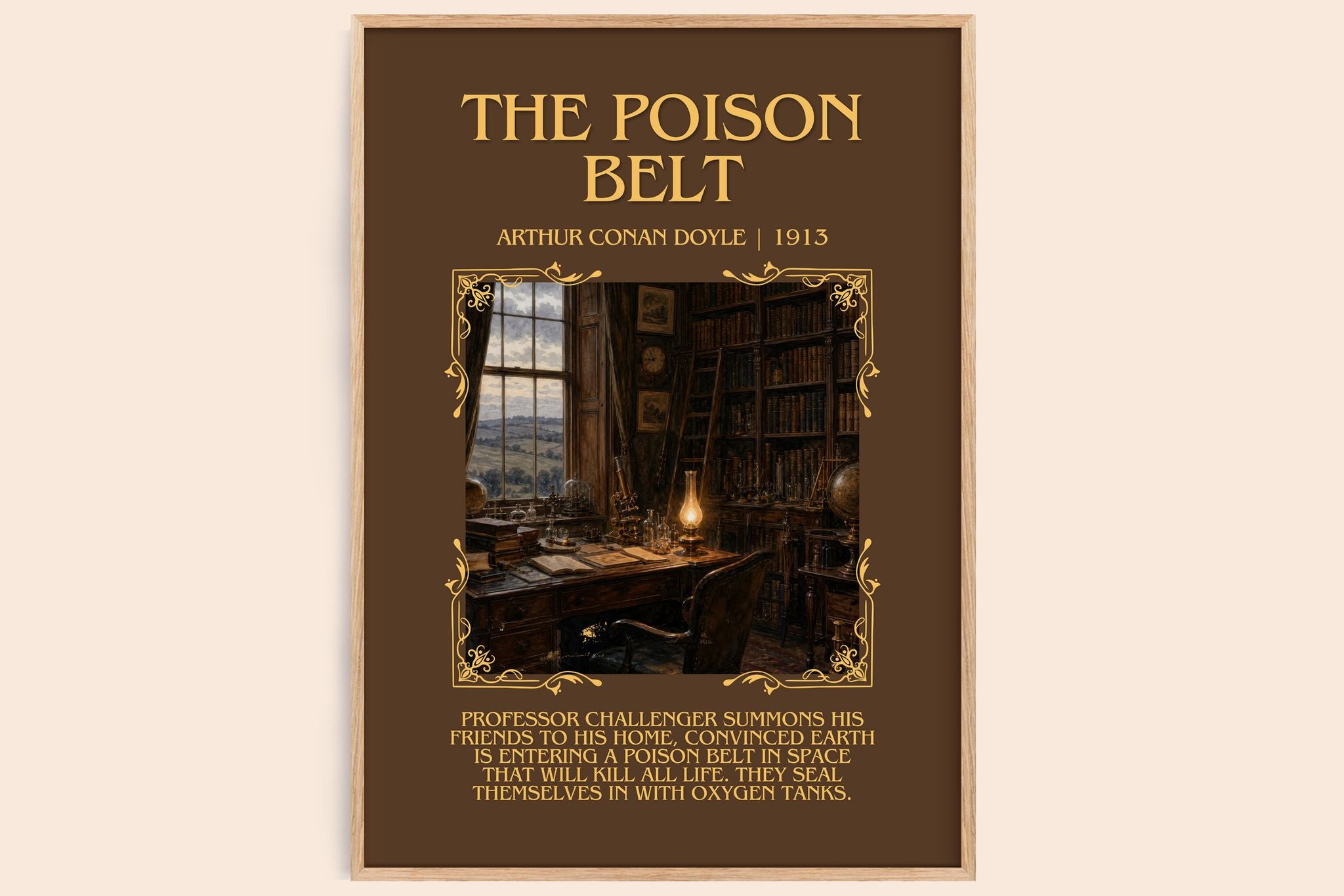 The Poison Belt Minimalist Book Poster by Arthur Conan Doyle