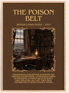 The Poison Belt Minimalist Book Poster by Arthur Conan Doyle – image 1
