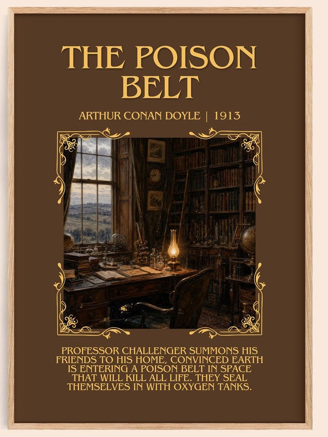 The Poison Belt Minimalist Book Poster by Arthur Conan Doyle