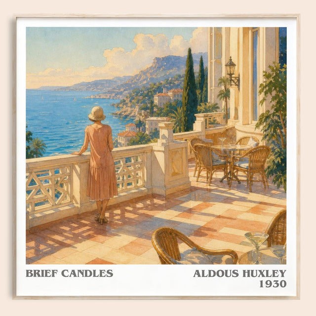 Brief Candles Literary Art Print by Aldous Huxley