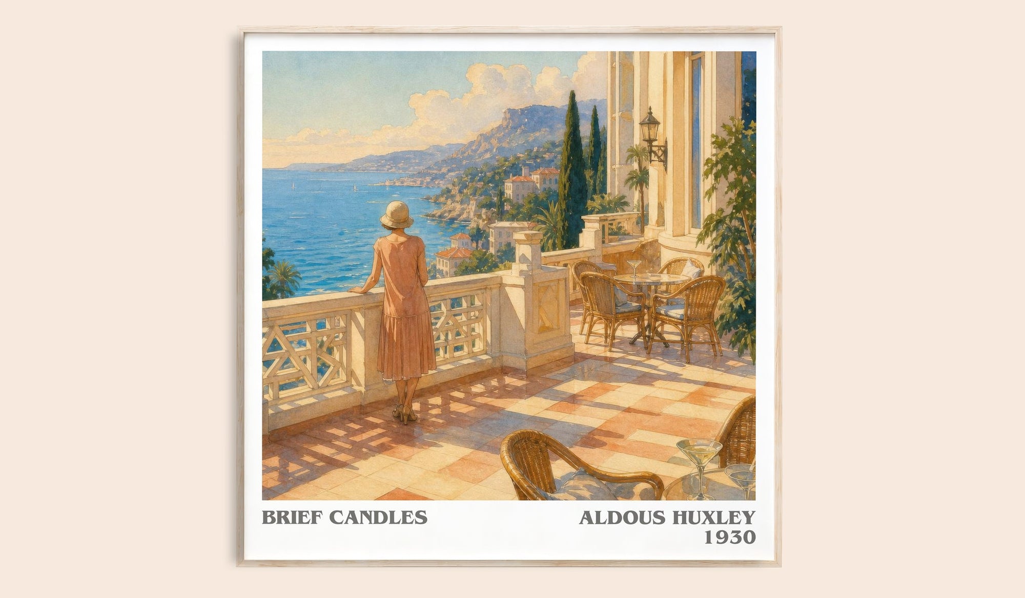 Brief Candles Literary Art Print by Aldous Huxley