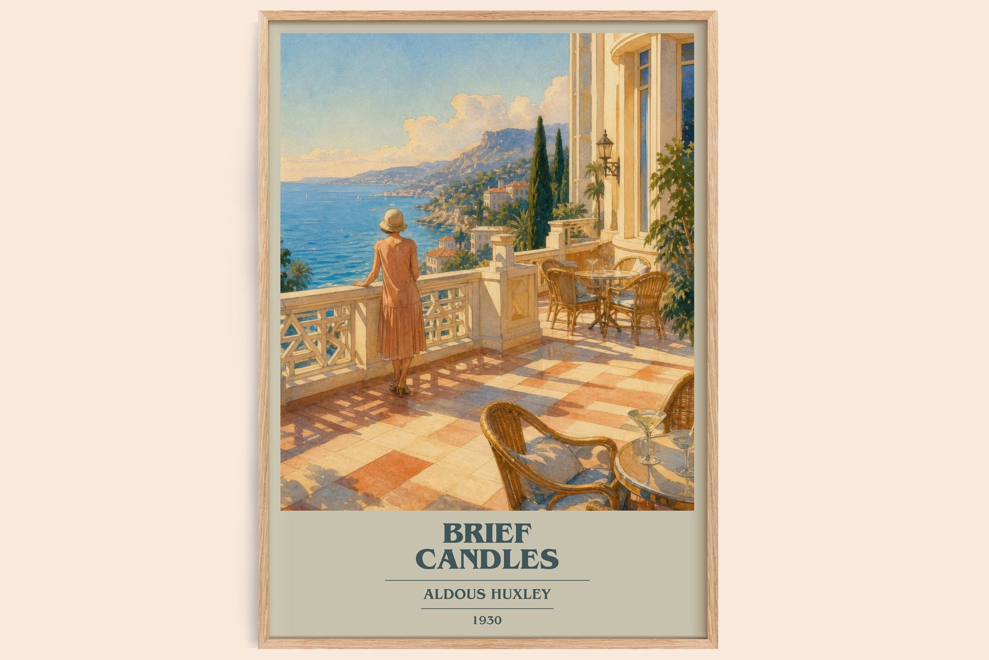Brief Candles Book Cover Poster by Aldous Huxley