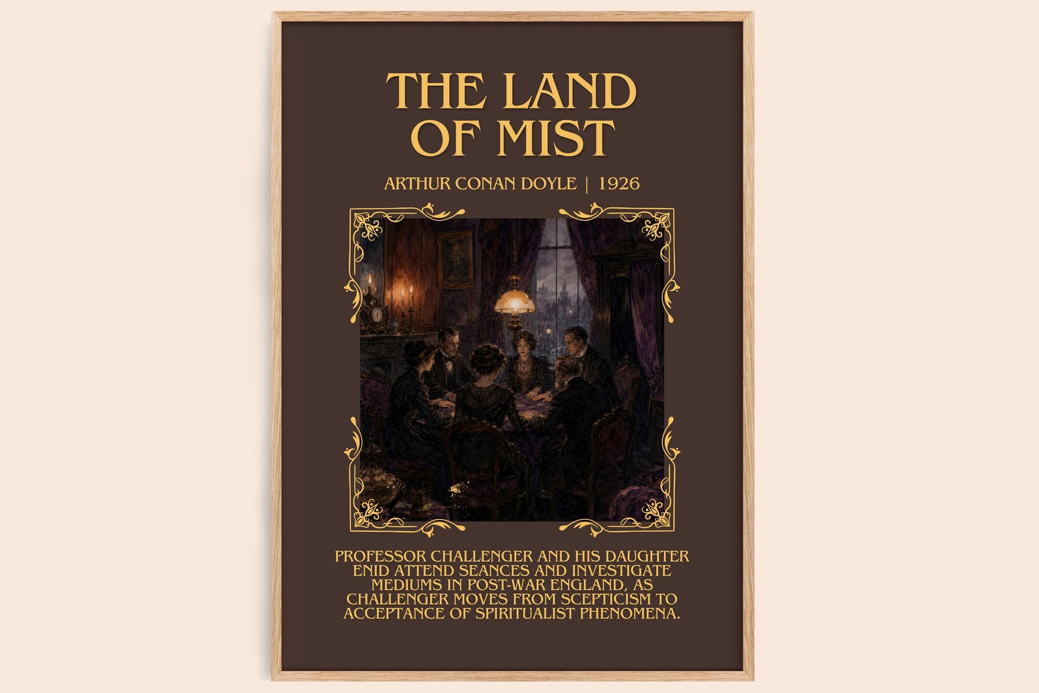 The Land Of Mist Minimalist Book Poster by Arthur Conan Doyle