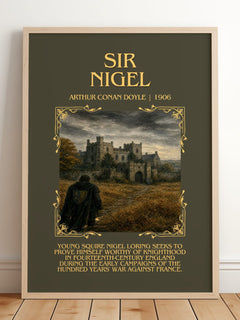 Sir Nigel Minimalist Book Poster by Arthur Conan Doyle – image 2