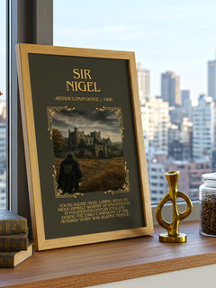 Sir Nigel Minimalist Book Poster by Arthur Conan Doyle – image 3