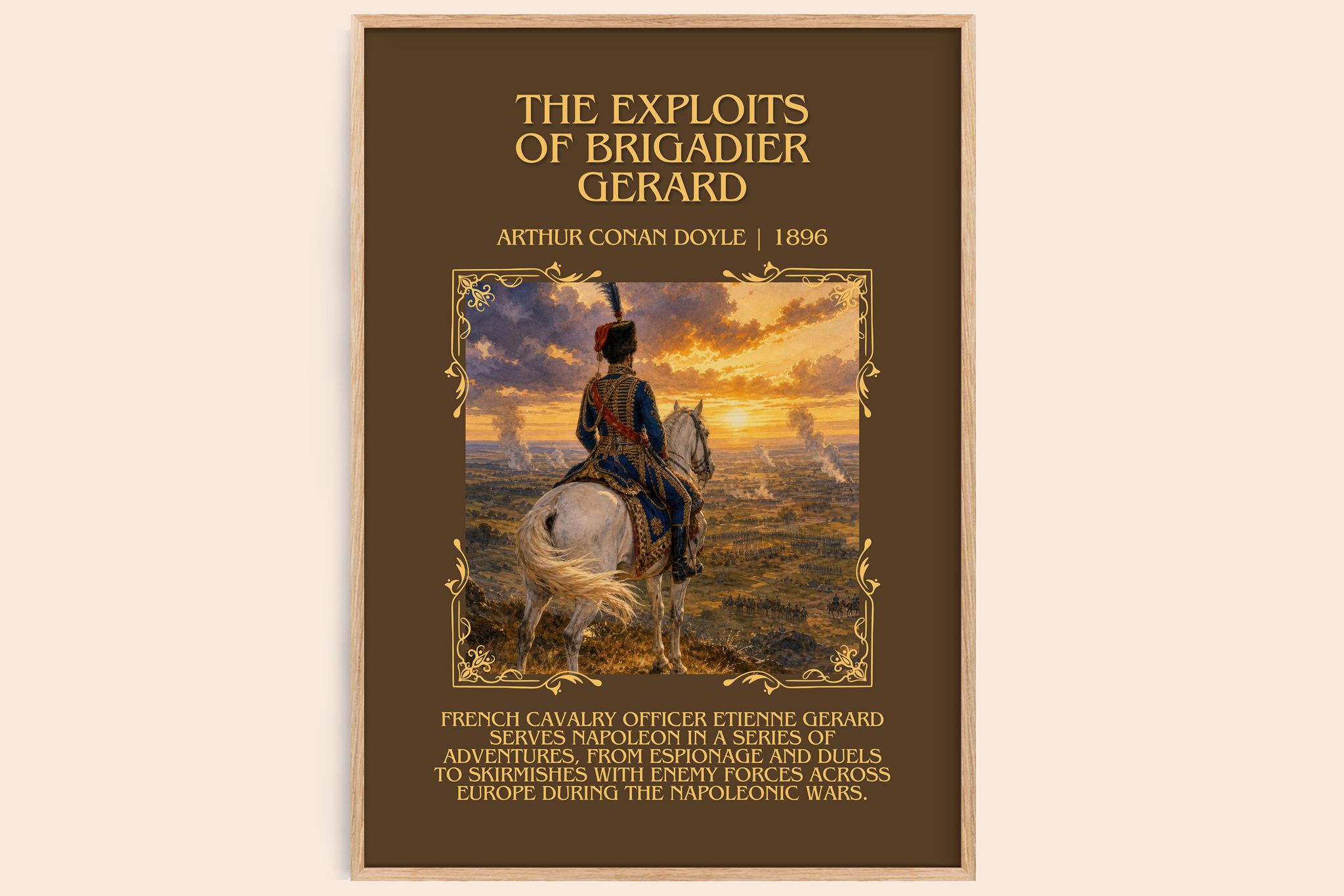 Exploits Of Brigadier Gerard Minimalist Book Poster by A. Doyle