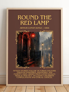 Round The Red Lamp Minimalist Book Poster by Arthur Conan Doyle – image 2