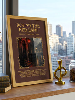 Round The Red Lamp Minimalist Book Poster by Arthur Conan Doyle – image 3