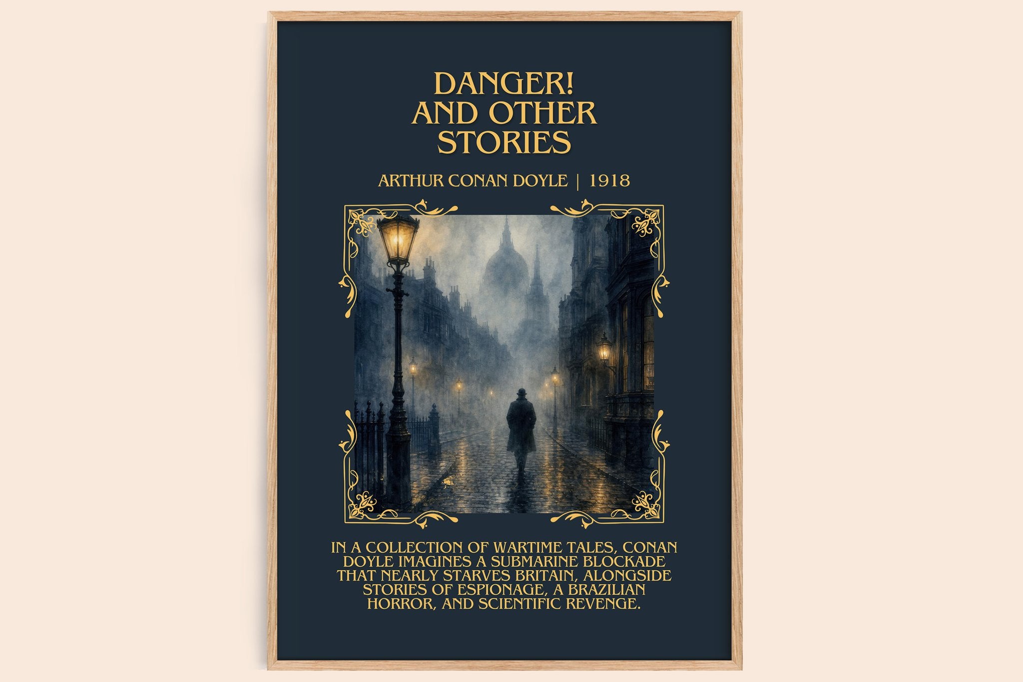 Danger! And Other Stories Minimalist Book Poster by Arthur Conan Doyle