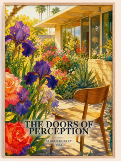 The Doors Of Perception Book Watercolour Illustration by Aldous Huxley