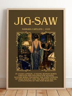 Jig-Saw Minimalist Book Poster by Barbara Cartland – image 2
