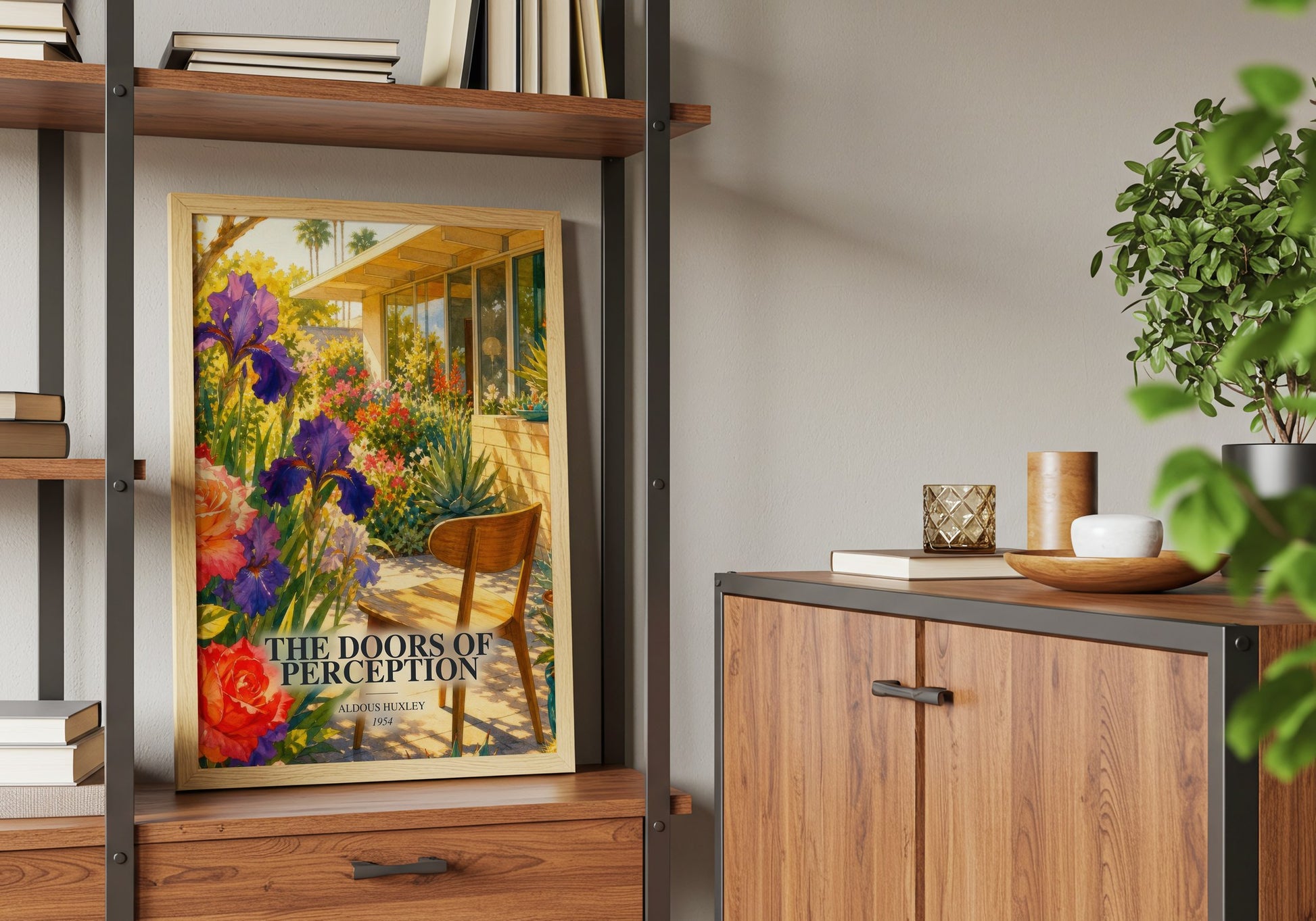 The Doors Of Perception book watercolour illustration paper finish options – matte satin gloss