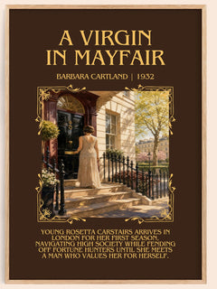 A Virgin In Mayfair Minimalist Book Poster by Barbara Cartland – image 1