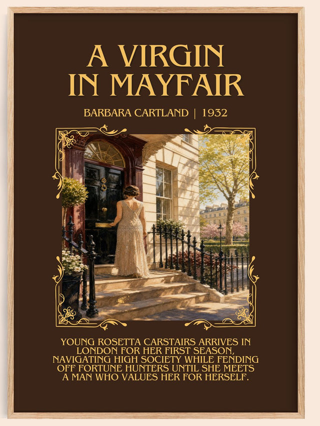 A Virgin In Mayfair Minimalist Book Poster by Barbara Cartland
