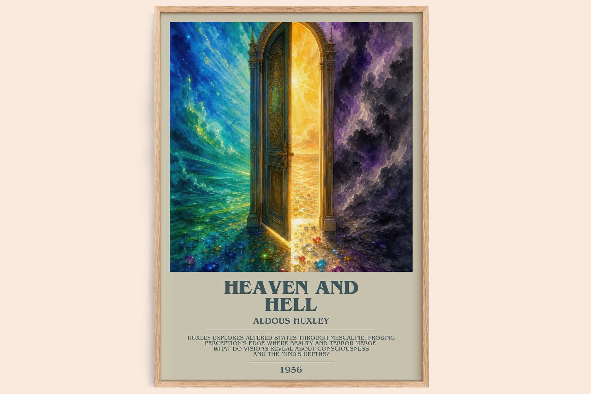 Heaven And Hell Bookish Wall Art by Aldous Huxley
