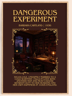 Dangerous Experiment Minimalist Book Poster by Barbara Cartland – image 1