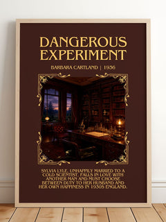 Dangerous Experiment Minimalist Book Poster by Barbara Cartland – image 2
