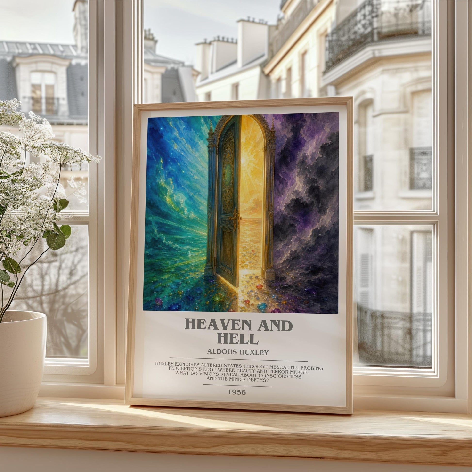 Heaven And Hell Bookish Wall Art by Aldous Huxley