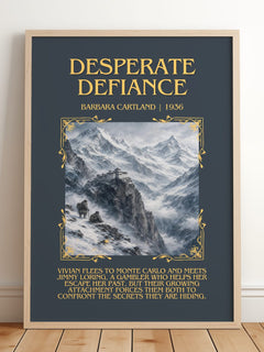 Desperate Defiance Minimalist Book Poster by Barbara Cartland – image 2