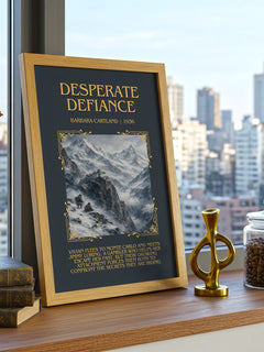 Desperate Defiance Minimalist Book Poster by Barbara Cartland – image 3