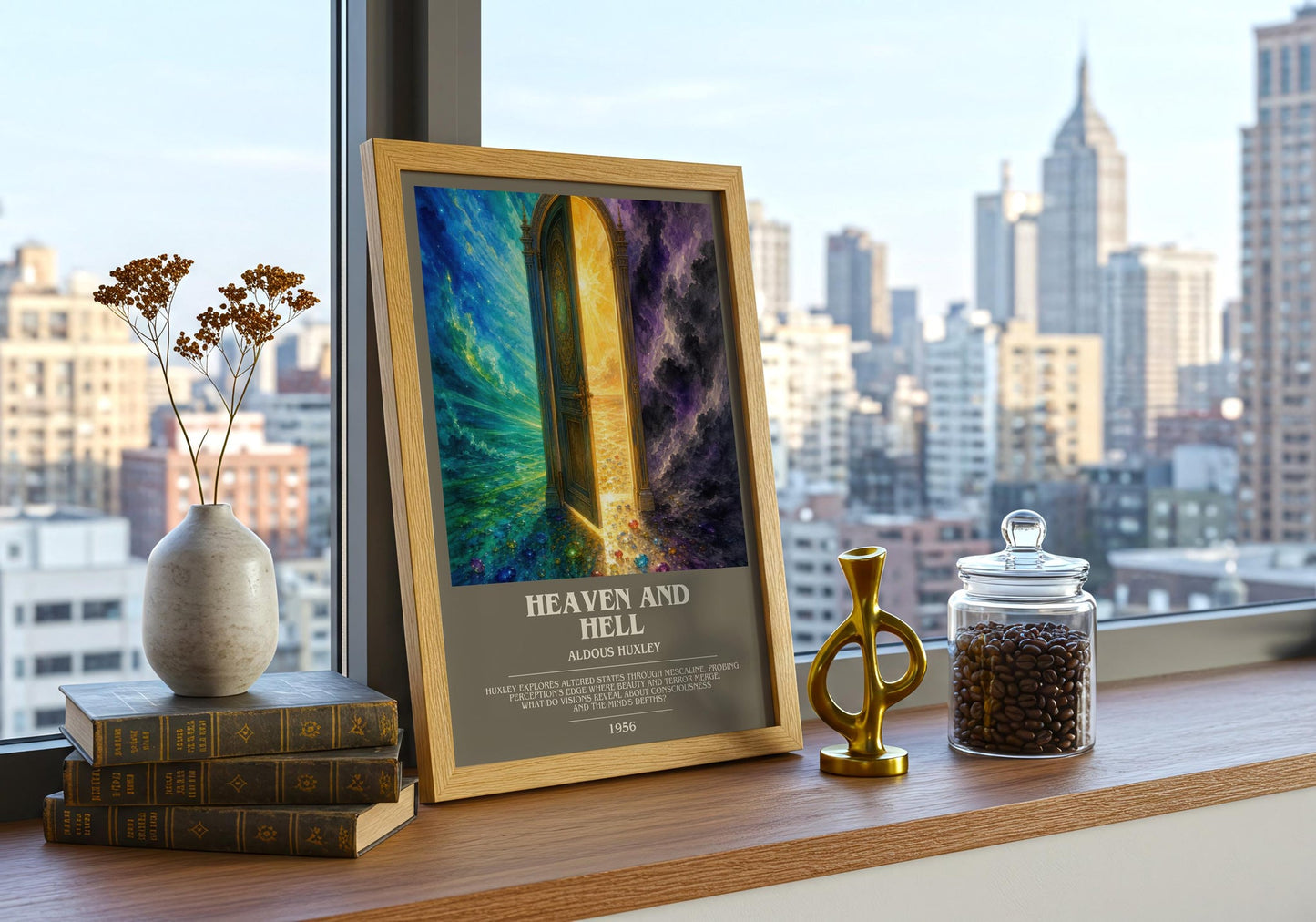 Heaven And Hell Bookish Wall Art by Aldous Huxley