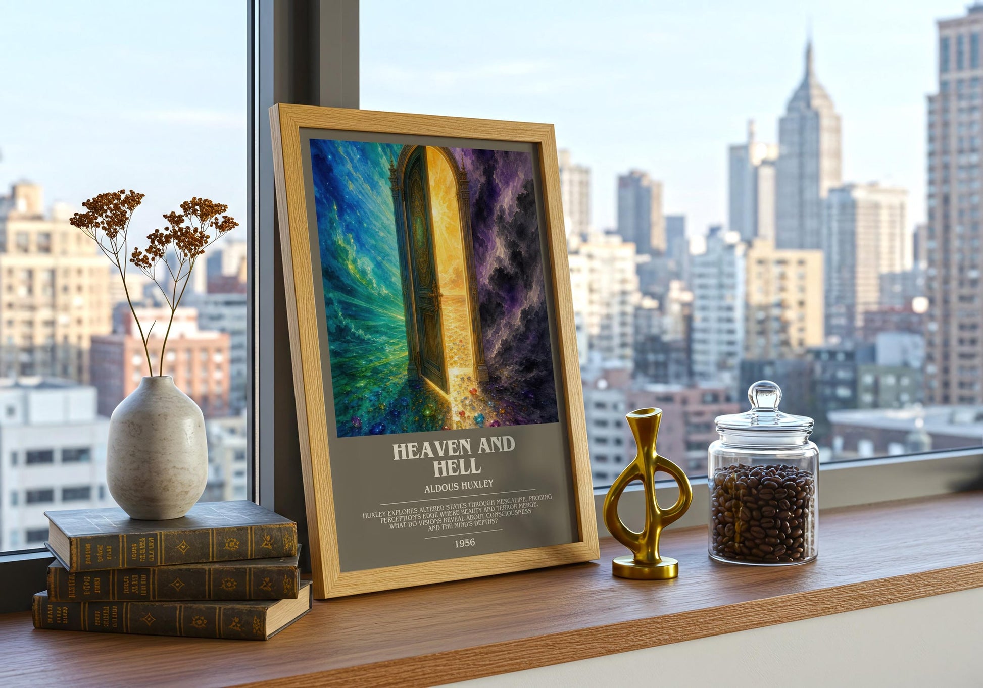 Heaven And Hell Bookish Wall Art by Aldous Huxley