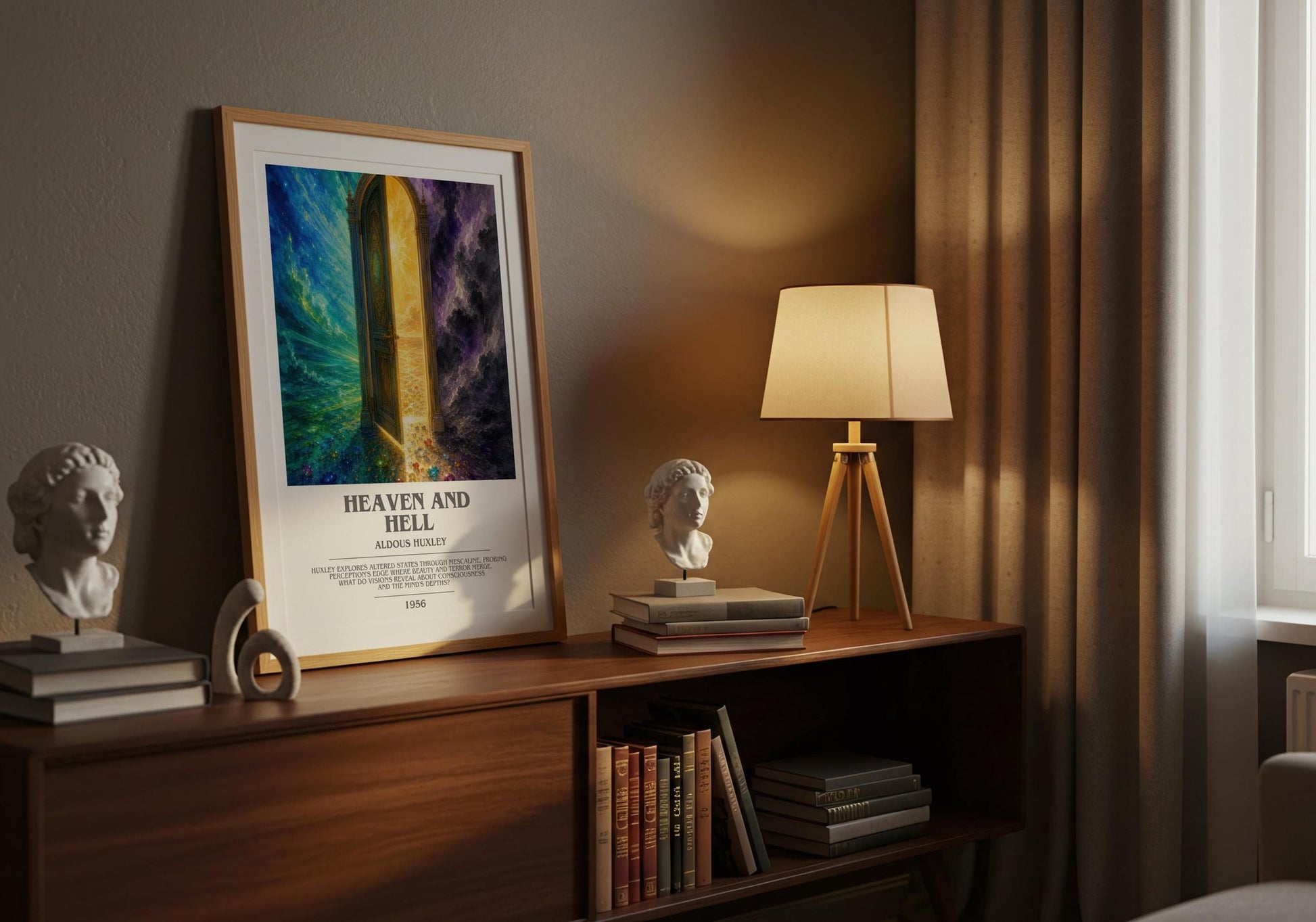 Heaven And Hell Bookish Wall Art by Aldous Huxley