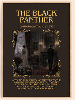 The Black Panther Minimalist Book Poster by Barbara Cartland – image 1