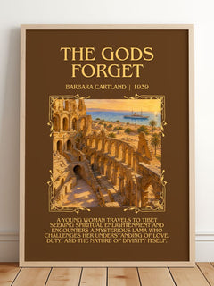 The Gods Forget Minimalist Book Poster by Barbara Cartland – image 2