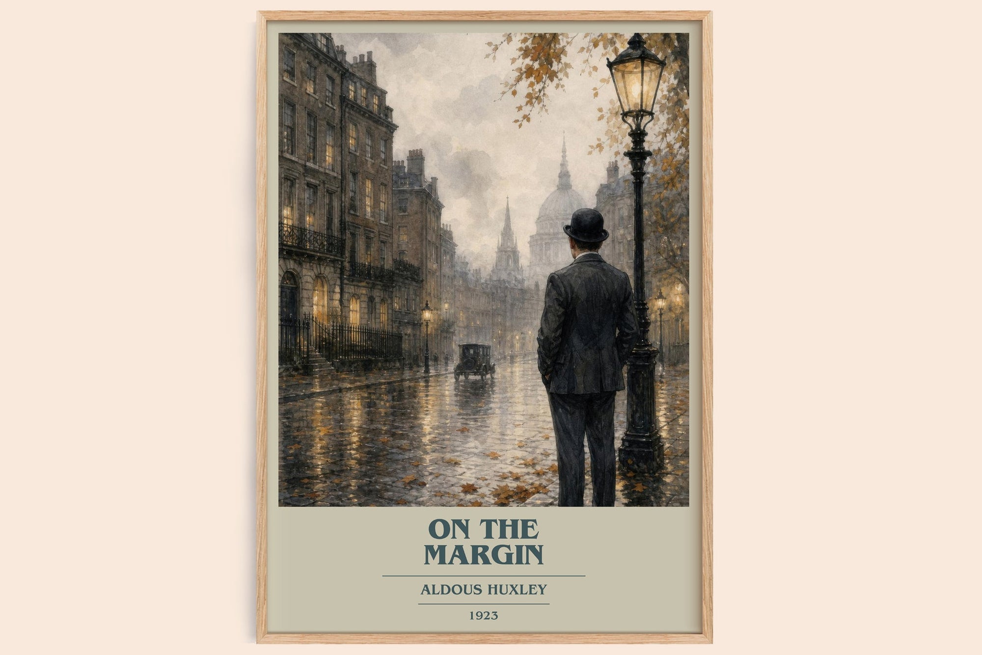 On The Margin Book Cover Poster by Aldous Huxley