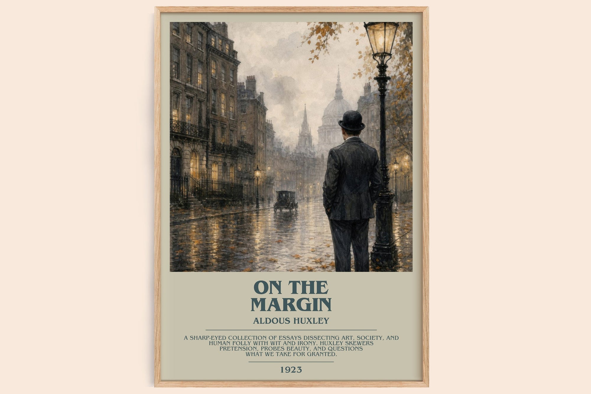 On The Margin Bookish Wall Art by Aldous Huxley