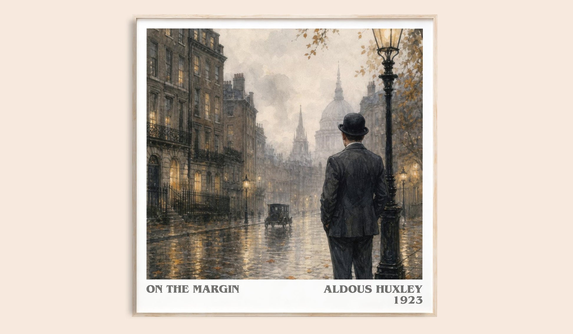 On The Margin Literary Art Print by Aldous Huxley