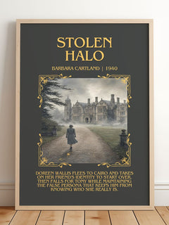 Stolen Halo Minimalist Book Poster by Barbara Cartland – image 2