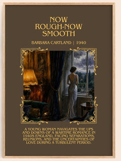 Now Rough-Now Smooth Minimalist Book Poster by Barbara Cartland – image 1