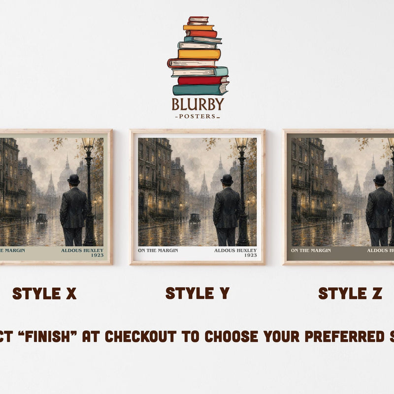 On The Margin Literary Art Print by Aldous Huxley